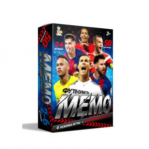 ИГРА МЕМО "ФУТБОЛИСТЫ" 50 КАРТОЧЕК