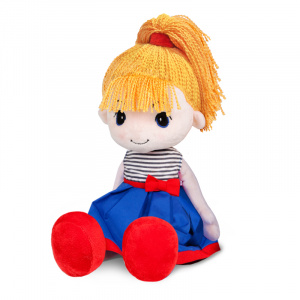 ИГРУШКА МЯГКАЯ "КУКЛА СТИЛЬНЯШКА БЛОНДИНКА" 40 СМ