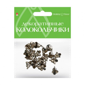 ДЕКОРАТИВНЫЕ КОЛОКОЛЬЧИКИ HOBBY TIME СЕРЕБРЯНЫЕ 10ММ
