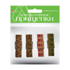 ПРИЩЕПКИ ДЕКОРАТИВНЫЕ "ЦВЕТОЧКИ" 4Ш/У