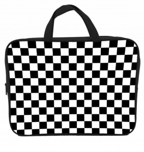 ПАПКА ПОРТФЕЛЬ НА МОЛНИИ С РУЧКАМИ А4 "CHESS" ТЕКСТИЛЬ 35*26.5*7.5СМ