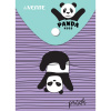 ПАПКА НА КНОПКЕ ЦВ А6- "PANDA HUGS" 