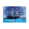 АЛЬБОМ НА ГРЕБНЕ А4 20Л "МОРСКАЯ ПРОГУЛКА" АКВАРЕЛЬНАЯ БУМАГА 180Г/М2