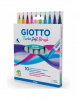 ФЛОМАСТЕРЫ КИСТЬ  "GIOTTO TURBO SOFT BRUSH " 10 ЦВ