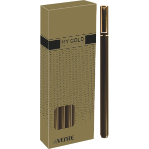 РУЧКА ГЕЛЕВАЯ "MY GOLD" 0.5 ММ ЧЕРНАЯ 