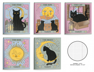 ТЕТРАДЬ 48Л КЛЕТКА "TAROT"  