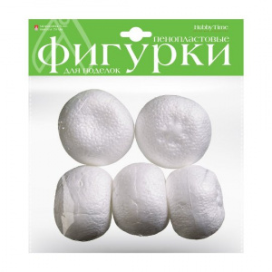 ФИГУРЫ ИЗ ПЕНОПЛАСТА "МАНДАРИНЫ" D=70ММ 5ШТ