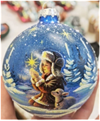 ИГРУШКА СТЕКЛЯННАЯ  ШАР "ВОЛШЕБНОЕ МГНОВЕНИЕ"