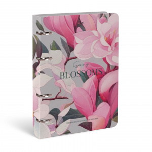 ТЕТРАДЬ НА КОЛЬЦАХ 120Л КЛЕТКА А5 "BLOSSOMS" СО СМЕННЫМ БЛОКОМ