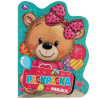 РАСКРАСКА С ВЫРУБКОЙ В ВИДЕ ПЕРСОНАЖА "МИШКА"  