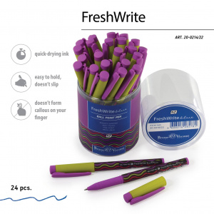 РУЧКА ШАРИКОВАЯ "FRESHWRITE. ЯРКАЯ ВОЛНА" 0.7ММ СИНЯЯ