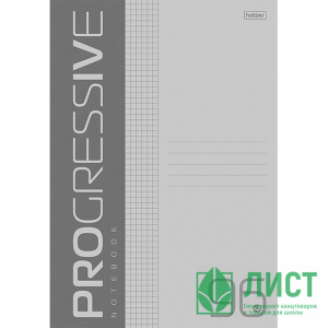 ТЕТРАДЬ  96Л КЛЕТКА А4 "PROGRESSIVE" СЕРАЯ