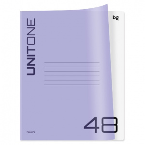 ТЕТРАДЬ 48Л КЛЕТКА "UNITON NEON" СИРЕНЕВЫЙ