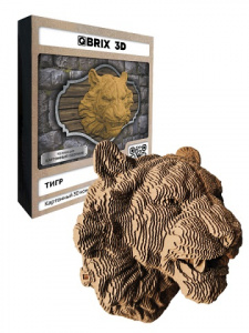 КОНСТРУКТОР КАРТОННЫЙ 3D ОХОТНИК ТИГР