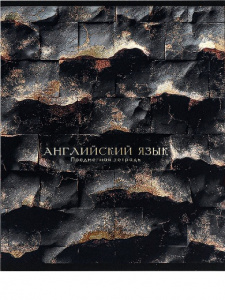 ТЕТРАДЬ ТЕМАТИЧЕСКАЯ 48 ЛИСТОВ "ЧЕРНЫЙ И ЗОЛОТОЙ" АНГЛИЙСКИЙ ЯЗЫК