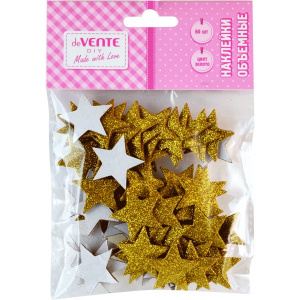 НАКЛЕЙКИ ОБЪЕМНЫЕ "GOLD STARS"