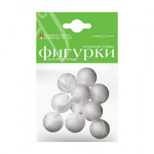 ФИГУРЫ ИЗ ПЕНОПЛАСТА "ШАРЫ" D=20ММ 10ШТ