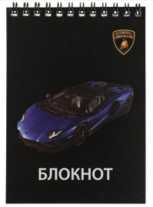 БЛОКНОТ А6 40Л НА ГРЕБНЕ "ЛАМБОРГИНИ"