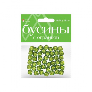 БУСИНЫ РОМБ HOBBY TIME ПОЛУПРОЗРАЧНЫЕ С ОГРАНКОЙ 12ММ