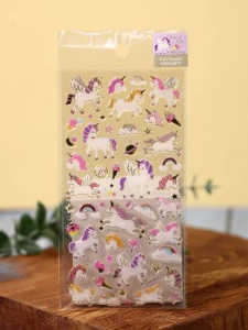 НАКЛЕЙКИ "CARTOON UNICORN" 20,5*9,3*0,1