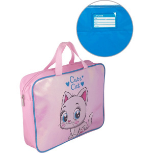 ПАПКА ПОРТФЕЛЬ А4 "CUTE CAT' 36*28*8СМ 