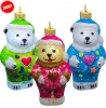 ИГРУШКА СТЕКЛЯННАЯ МИШКА В ПИЖАМЕ