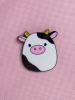 ЗНАЧОК МЕТАЛЛИЧЕСКИЙ АЛЕФ CUTE COW