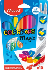 ФЛОМАСТЕPЫ  "COLOR'PEPS МАГИЧЕСКИЕ" 10ЦВ