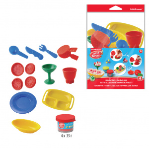 БИОПЛАСТИЛИН 4ЦВ ARTBERRY COOKIE SET 35Г С АКСЕССУАРАМИ