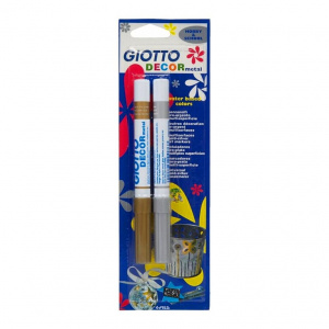 ФЛОМАСТЕРЫ "GIOTTO DECOR METAL" 2ЦВ