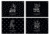 АЛЬБОМ ДЛЯ РИСОВАНИЯ НА ГРЕБНЕ 20 ЛИСТОВ "ЧЕРНЫЙ СТИЛЬ"  