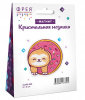 НАБОР ДЛЯ ТВОРЧЕСТВА ФРЕЯ МАГНИТ АЛМАЗНАЯ МОЗАИКА "ЛЕНИВЕЦ В ПОНЧИКЕ" 8*8СМ