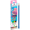 КАРАНДАШИ ЦВЕТНЫЕ " YES GIRL" 6ЦВ