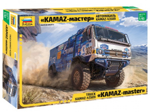 МОДЕЛЬ СБОРНАЯ ЗВЕЗДА "KAMAZ-43509 KAMAZ-МАСТЕР"