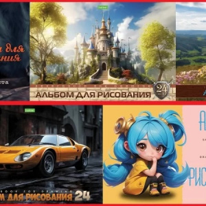 АЛЬБОМ ДЛЯ РИСОВАНИЯ НА СКОБЕ 24 ЛИСТА "ECO АССОРТИ ВЫПУСК №4" 
