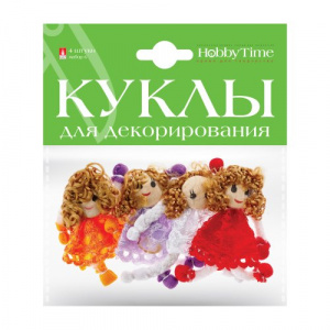 КУКЛЫ ДЕКОРАТИВНЫЕ HOBBY TIME 6СМ 4ШТ