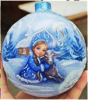 ИГРУШКА СТЕКЛЯННАЯ  ШАР "ЗИМНЯЯ СКАЗКА"