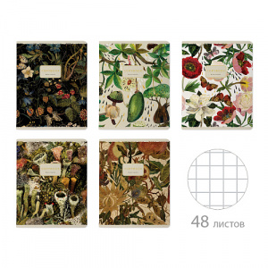 ТЕТРАДЬ 48Л КЛЕТКА "FLORA"