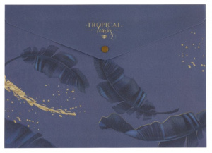 ПАПКА НА КНОПКЕ ЦВ А4 180МКМ "GOLD TROPIC" 