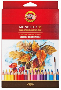КАРАНДАШИ ЦВЕТНЫЕ АКВАРЕЛЬНЫЕ "MONDELUZ" 36 ЦВ