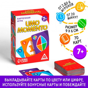 ИГРА КАРТОЧНАЯ "УМО МОМЕНТО" 70 КАРТ 7+