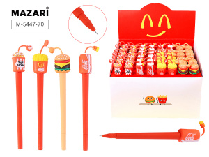 РУЧКА ГЕЛЕВАЯ MAZARI EAT 0.5ММ СИНЯЯ
