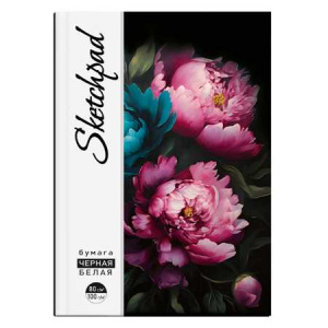 СКЕТЧПАД НА ГРЕБНЕ А5 48 Л 100Г/М2, 80Г/М2 "ФЕНИКС" ОФСЕТНАЯ БЕЛАЯ И ЧЕРНАЯ БУМАГА