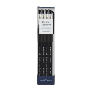 НАБОР ШАРИКОВЫХ РУЧЕК BV "EASY WRITE.BLACK" 4ШТ/У СИНЯЯ