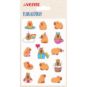НАКЛЕЙКИ ИЗ МЯГКОГО ЭВА "КАПИБАРА" 10*15 СМ