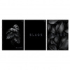 ТЕТРАДЬ 96Л КЛЕТКА А4 НА ГРЕБНЕ "JUST BLACK"