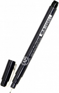РУЧКА КАПИЛЛЯРНАЯ PENTEL ЛИНЕР POINTLINER 0.3ММ ЧЕРНАЯ