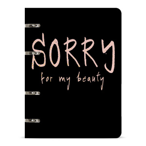 ТЕТРАДЬ НА КОЛЬЦАХ 80Л ТОЧКА + БЛОК "SORRY"