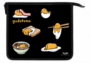 ПАПКА ДЛЯ ТЕТРАДЕЙ НА МОЛНИИ А5 ПЛАСТИК "GUDETAMA" 24*20*4СМ