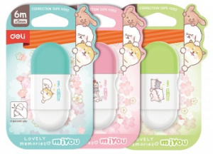 КОРР ЛЕНТА 5ММ* 6М DELI MIYOU АССОРТИ